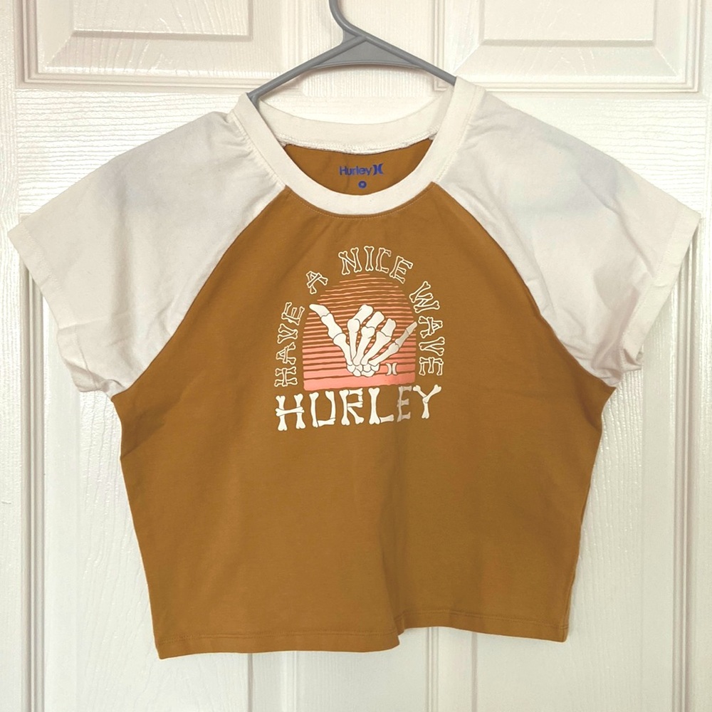 Juniors' Hurley "Have A Nice Wave" Cropped Graphic crop top